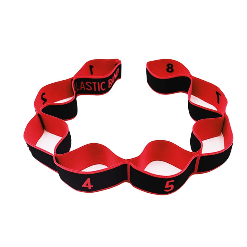 Resistance Band Yoga Auxiliary Stretching Belt Adult Latin Training Elastic Bands Beginner Pilates Dance Loop Fitness Tension