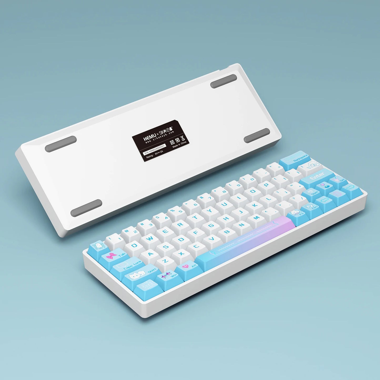 Sikakeyb Castle NEW HM66 Magnetic Keyboard 66Keys 60% Compatible With GH60 Wired Type-C Gateron Magnetic Jade Switch FPS Gaming