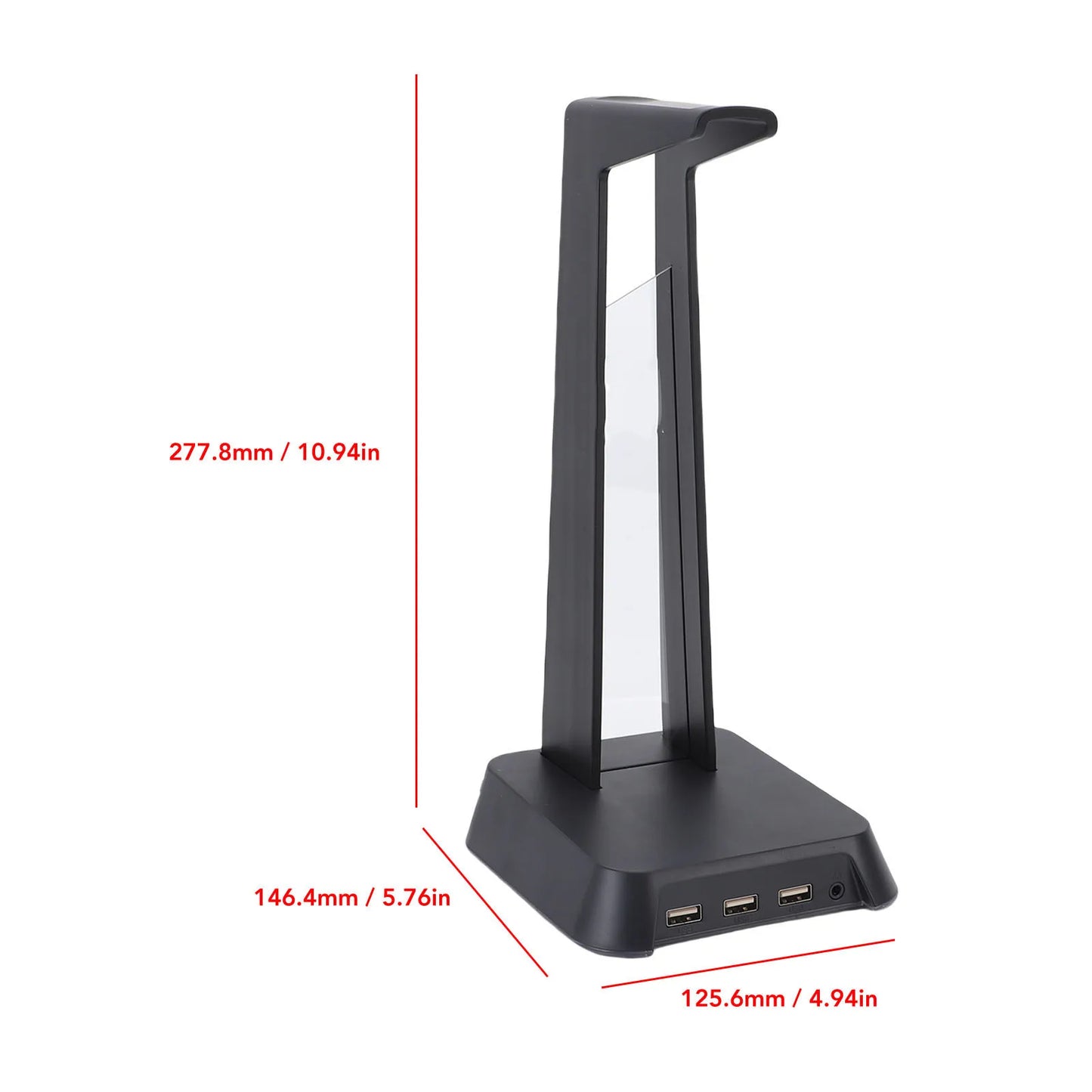 Gaming Headset Stand USB Port Multifunctional Colorful Lighting Desk Game Headphone Stand for Home
