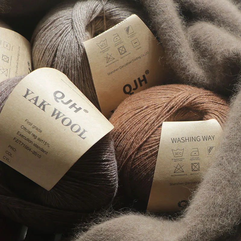 300gram Natural Mongolian Yak Wool Down Organic Mongolian Premium Yak Wool Yarn DIY Handmand Undyed Natural Colour Yarn