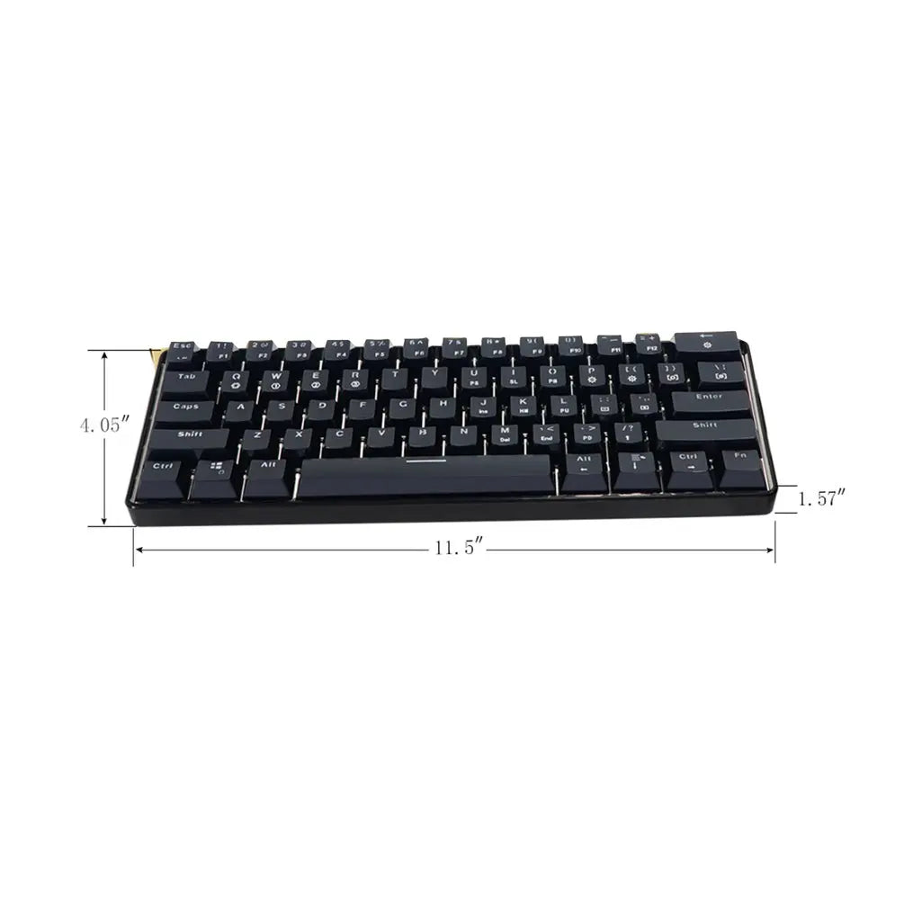 SKYLOONG GK61 Mini Portable 60% Gamer Optical Keyboard Wireless Bluetooth RGB Backlit Gaming Keyboard SK61 For Desktop iPad