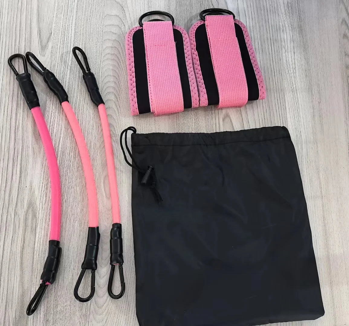 TPE Resistance Bands Ankle Straps Fitness Booty Band Squat Glute Workout Yoga Gym Equipment Guard Leg Strength Safety Extensions