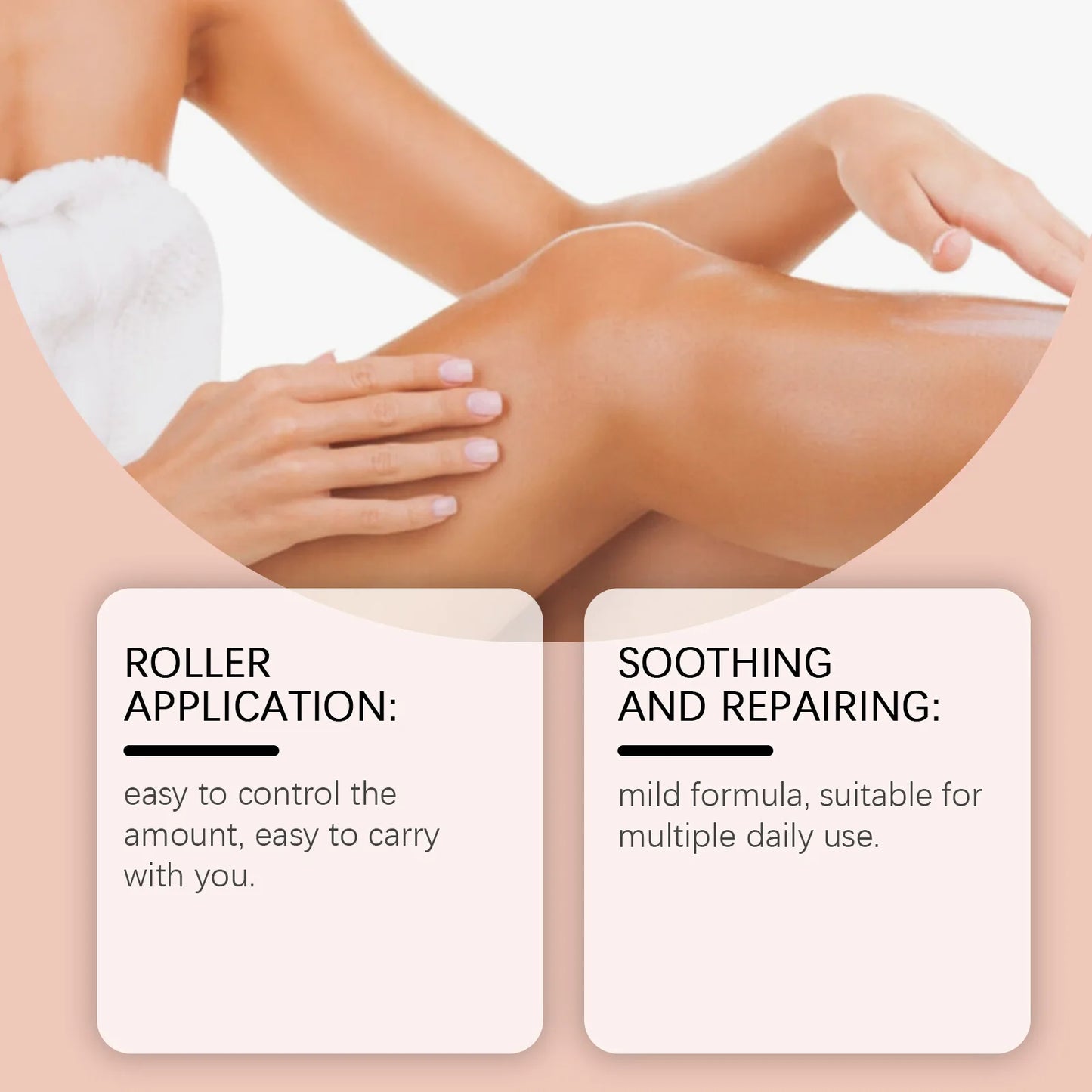 Roll-On Castor Oil Hair Growth Products Deep Hydration Face Treatment for Skin Tightening Moisturize Natural Castor Oil Organic