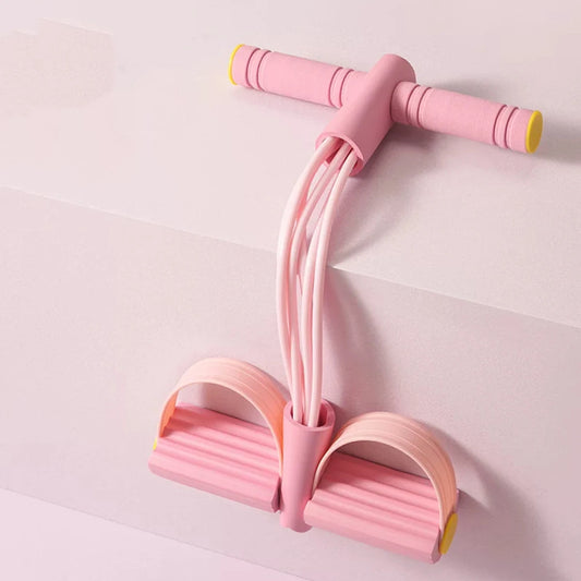 Six-Tube Pedal Tensioner Multi-Functional Household Fitness Equipment Yoga Abdominal Strengthening Elastic Band Tension Rope