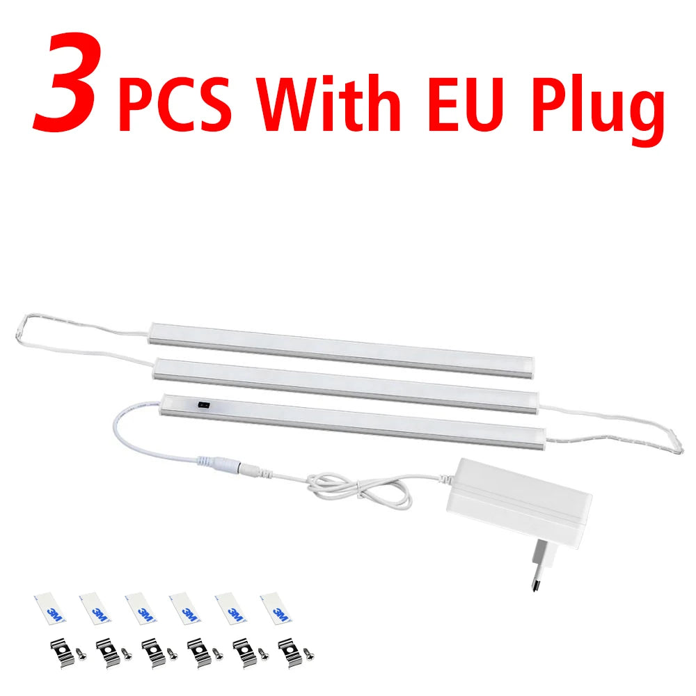 Under Cabinet Sensor Light Furniture LED Light Table Kitchen Lighting Hand Sweep Motion Lamp Concatenation Bars lampara cozinha