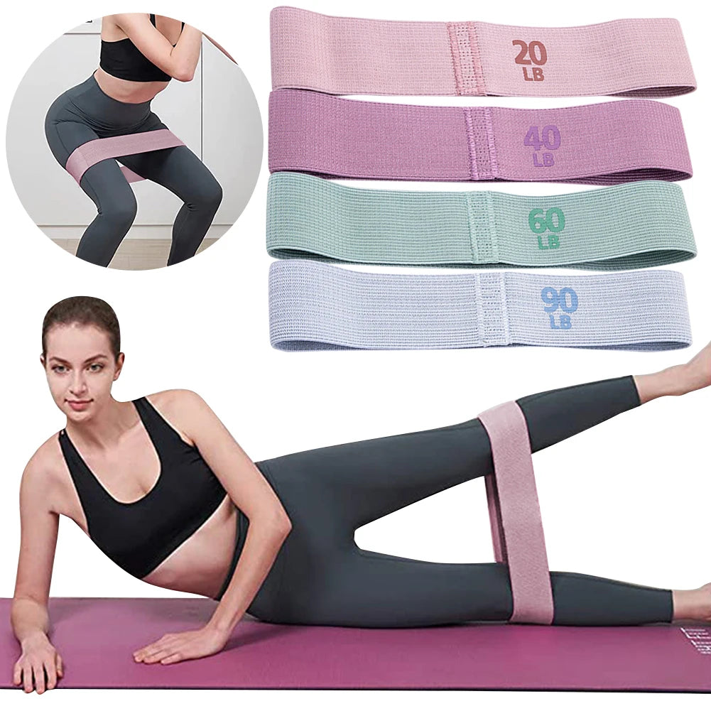 Resistance Bands for Legs and Butt Hip Glute Thigh Booty Elastic Workout Band Anti-Slip Stretch Fitness Strip Yoga Gym Equipment
