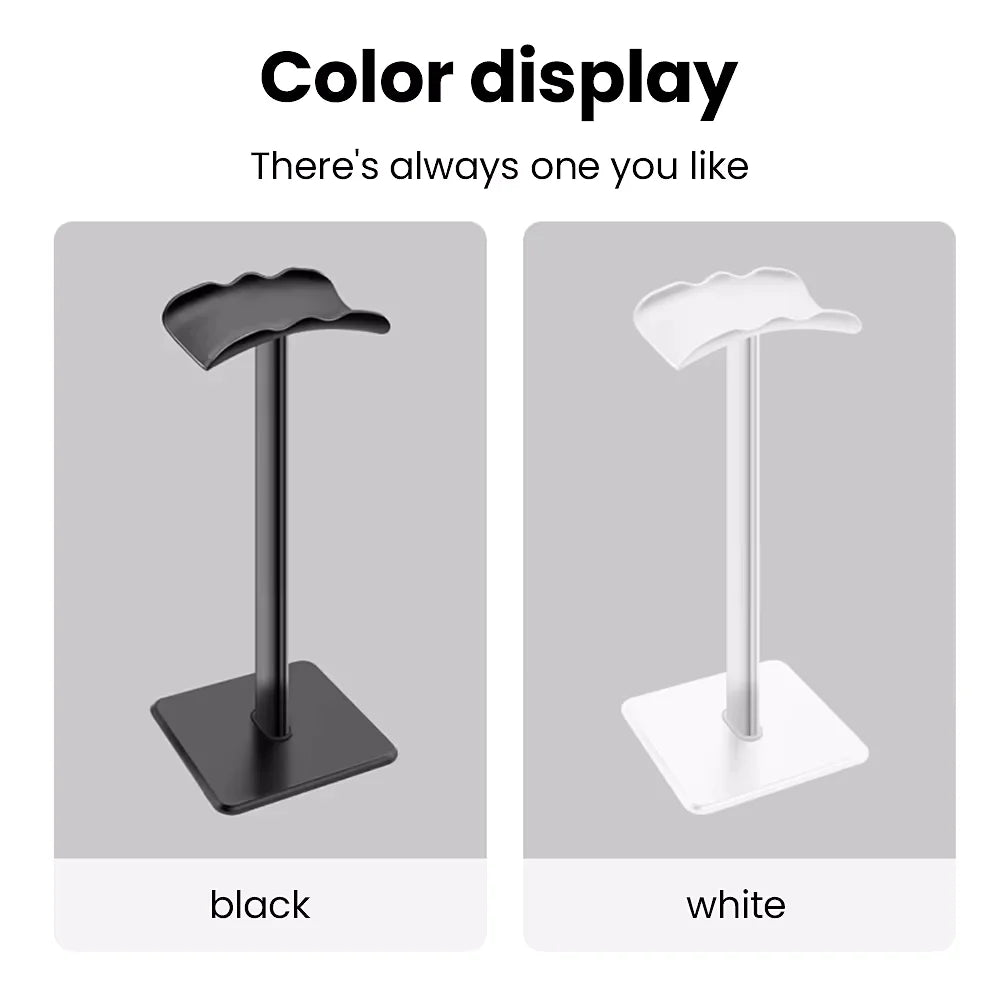 Aluminium Alloy Headphone Stand Holder Space Saving Gaming Headset Stand Rack Desktop Organizer Display Earphone Hanger Bracket