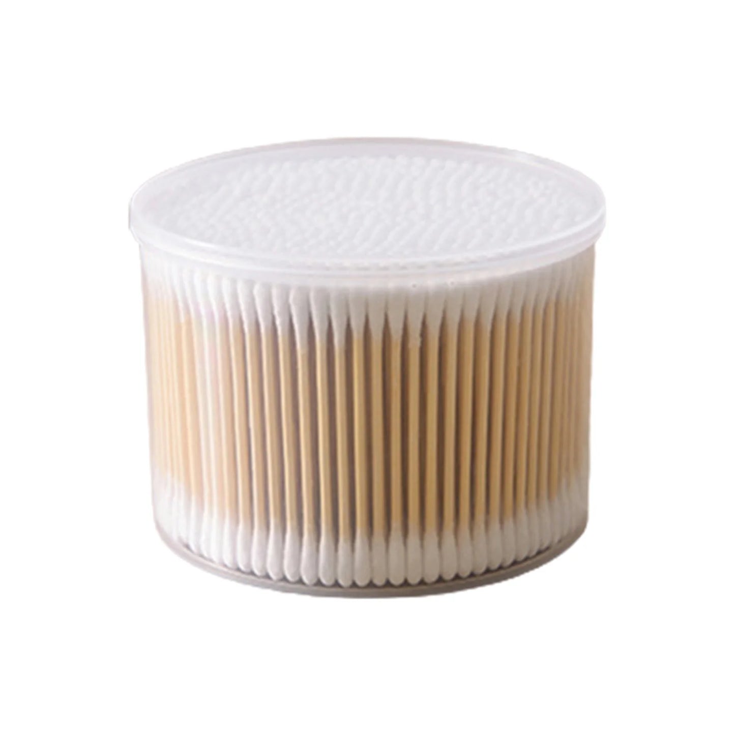 500 PCS Cotton Swabs With Case Natural Organic Paper Cotton Dual Round Head Cotton Swabs Strong Bamboo Sticks Cosmetic Tools