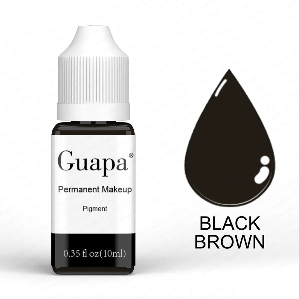 Guapa 10ml Organic Plant Water Base Natural Eyebrow Tattoo Ink Micropigmentation Permanent Makeup Eyeliner Pigment