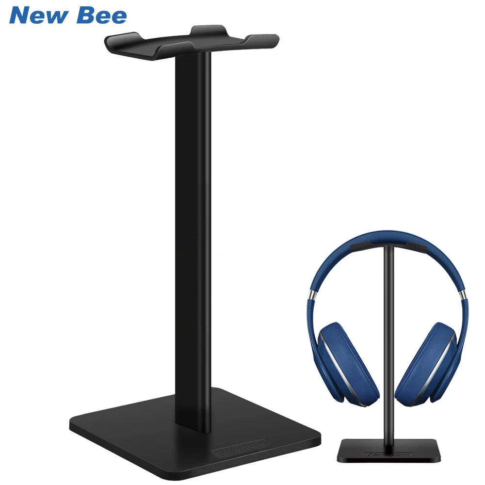 New Bee Z1 Aluminium Alloy Headphone Stand Holder Gaming Headset Stand Rack Desktop Organizer Display Earphone Hanger Bracket