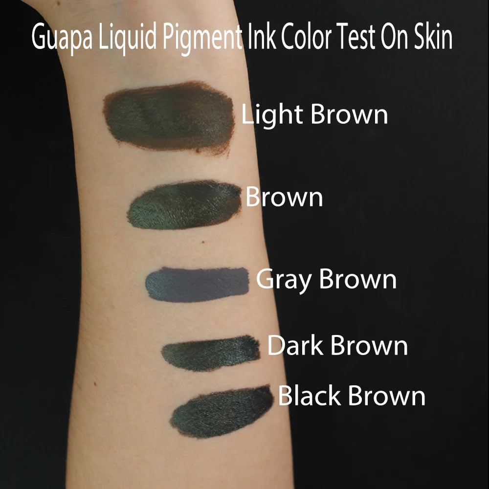Guapa 10ml Organic Plant Water Base Natural Eyebrow Tattoo Ink Micropigmentation Permanent Makeup Eyeliner Pigment