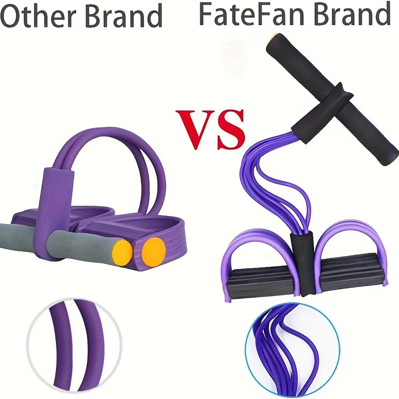 Six-Tube Tensioner Multi-Functional Household Fitness Yoga Abdominal Strengthening Resistance Band Tension Rope Sit-Up Assistive