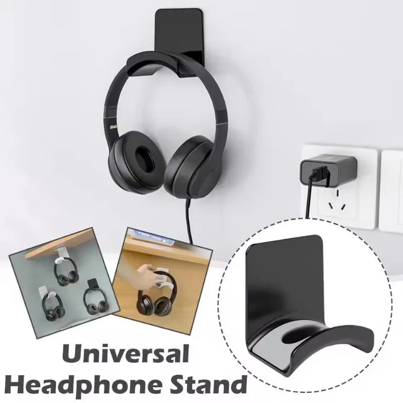 Universal Wall Mounted Headphone Stand Gaming Controller Under Desk Headset Holder Headset Display Rack for Earphone Bracket