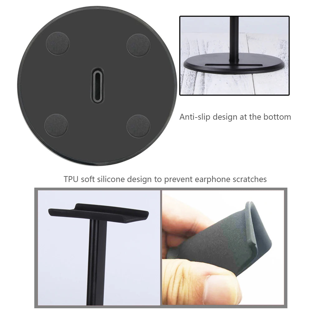 Aluminuim Alloy Headphone Stand Gaming Headset Display Holder Rack Vertical Bracket Hanger For PUBG Computer Gamer