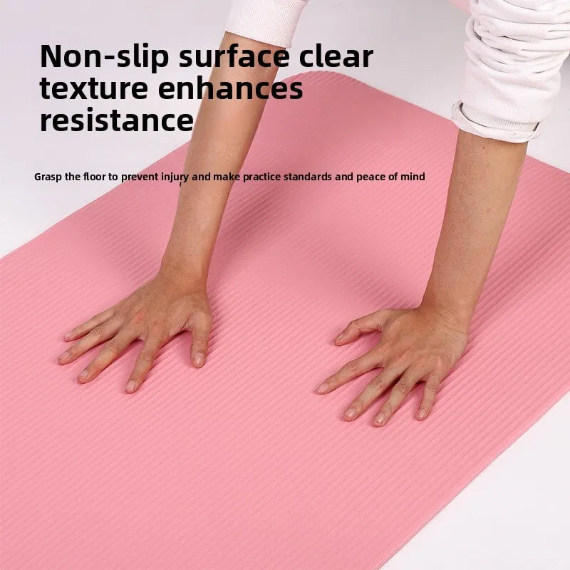 Exercise Mat 200cm Long 80cm Wide 20mm Thick Extra Long Wide Yoga Fitness Gym Home Workout Mat for Pilates Floor Sleeping Pad