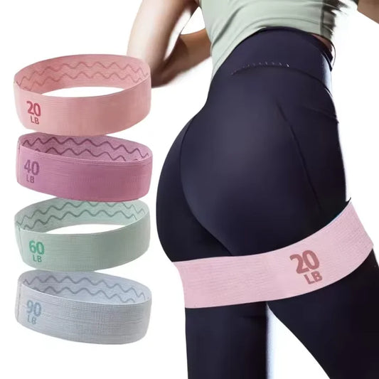 Resistance Bands for Legs and Butt Hip Glute Thigh Booty Elastic Workout Band Anti-Slip Stretch Fitness Strip Yoga Gym Equipment