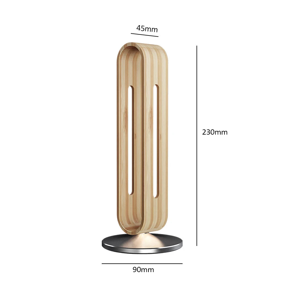 Gaming Headset Hanger Stand Headsets Art Storage Rack Bamboo Wood Aluminum Earphone Display Rack Hanger Holder Bracket