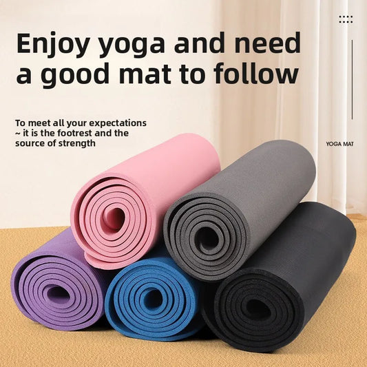 Exercise Mat 200cm Long 80cm Wide 20mm Thick Extra Long Wide Yoga Fitness Gym Home Workout Mat for Pilates Floor Sleeping Pad