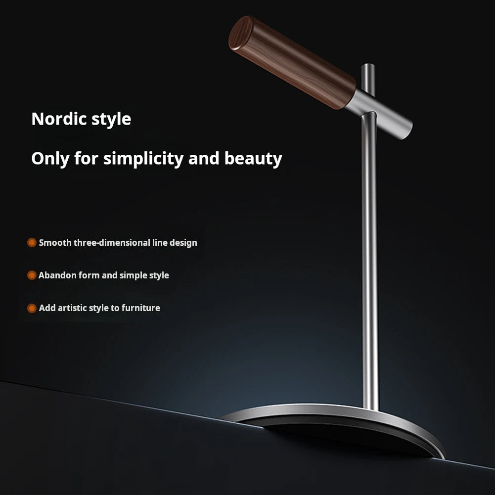 Aluminium Alloy Headphone Stand Holder Non-Slip Gaming Headset Stand Rack Desktop Organizer Detachable Earphone Hanger Bracket