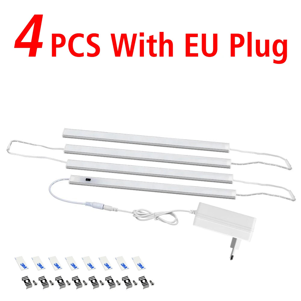 Under Cabinet Sensor Light Furniture LED Light Table Kitchen Lighting Hand Sweep Motion Lamp Concatenation Bars lampara cozinha