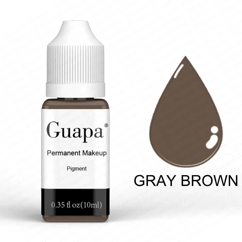 Guapa 10ml Organic Plant Water Base Natural Eyebrow Tattoo Ink Micropigmentation Permanent Makeup Eyeliner Pigment