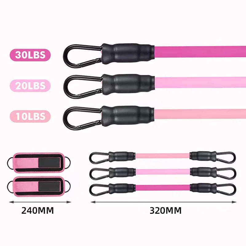 TPE Resistance Bands Ankle Straps Fitness Booty Band Squat Glute Workout Yoga Gym Equipment Guard Leg Strength Safety Extensions