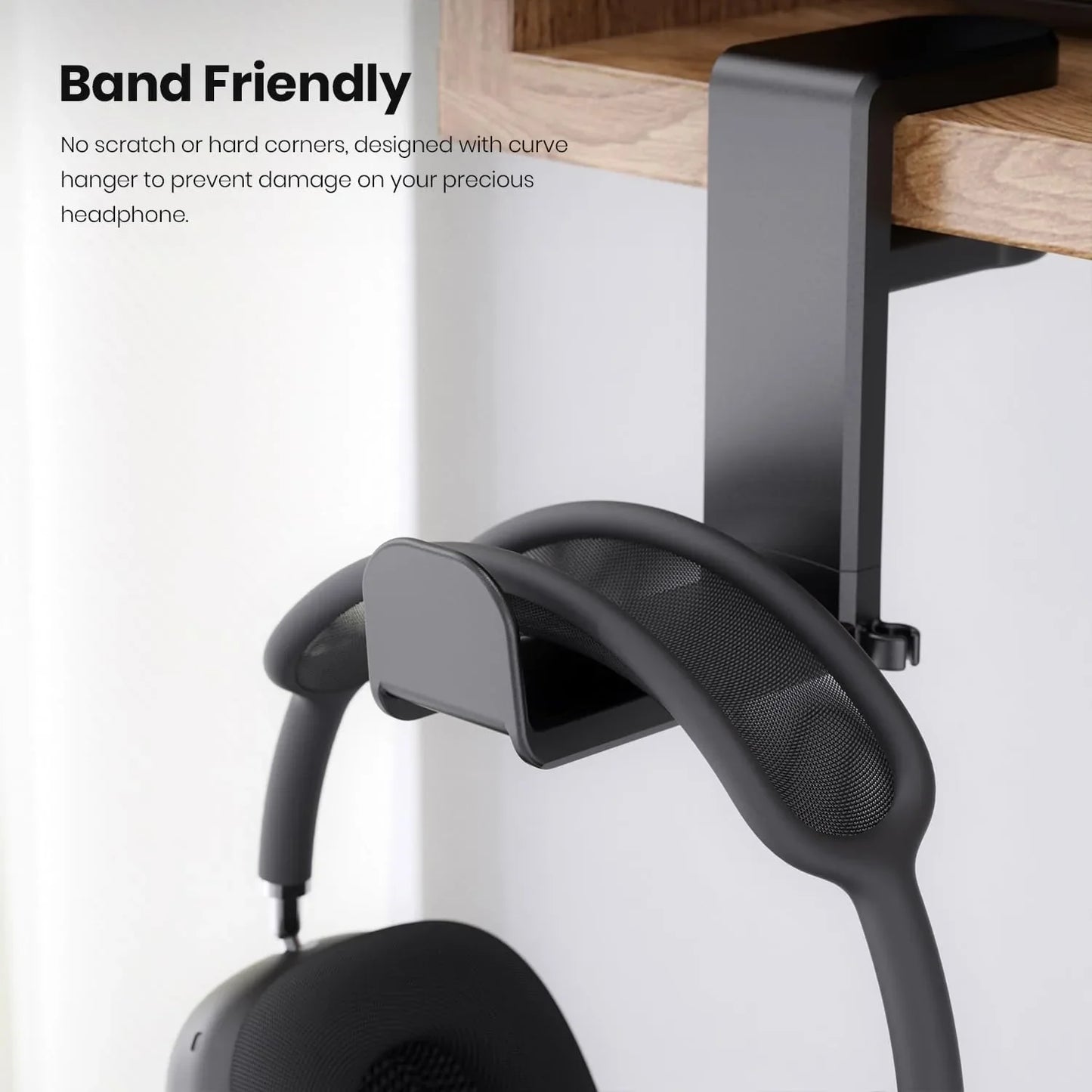 360° Rotating Headphone Stand Desktop Headset Holder PC Gaming Headset Desk Hanger Hook For Earphone Controller
