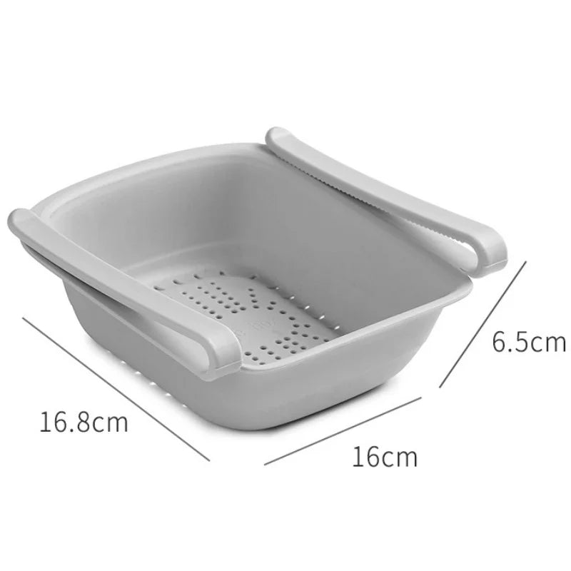 Kitchen Storage Box Fruit Vegetable Preservation Organizer Transparent Egg Container Under-shelf Refrigerator Drawer