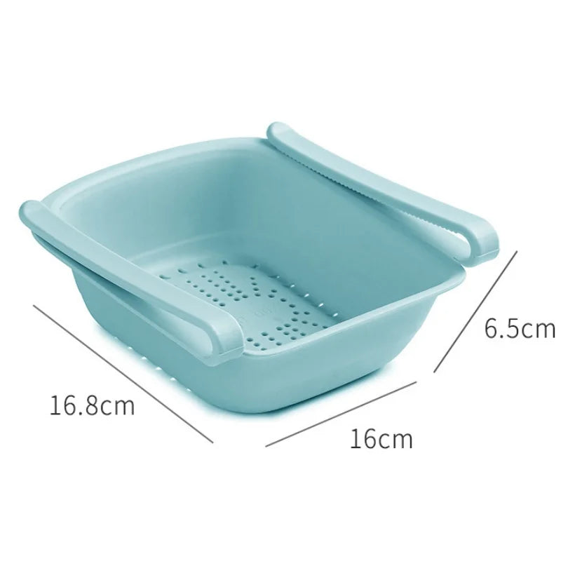 Kitchen Storage Box Fruit Vegetable Preservation Organizer Transparent Egg Container Under-shelf Refrigerator Drawer