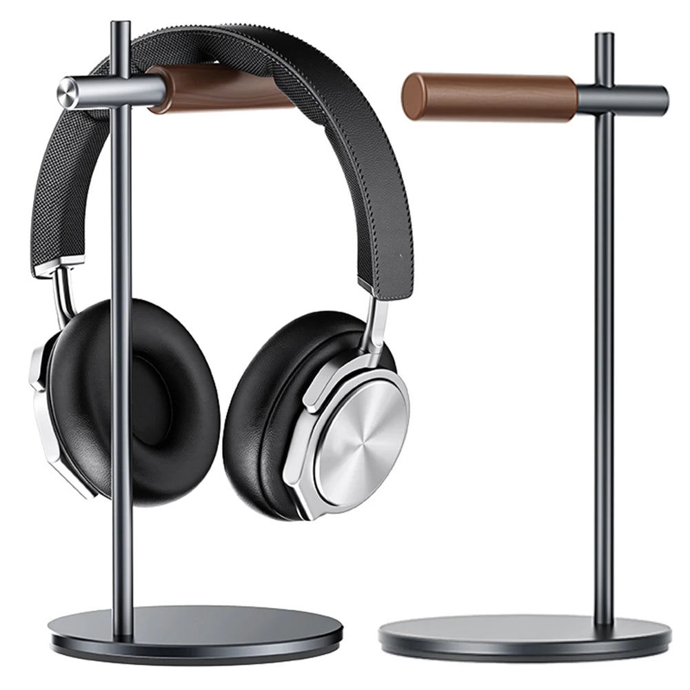 Aluminium Alloy Headphone Stand Holder Non-Slip Gaming Headset Stand Rack Desktop Organizer Detachable Earphone Hanger Bracket