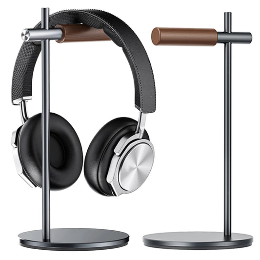 Aluminium Alloy Headphone Stand Holder Non-Slip Gaming Headset Stand Rack Desktop Organizer Detachable Earphone Hanger Bracket