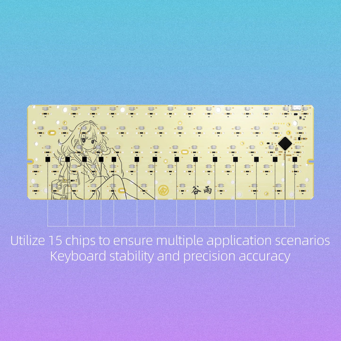 Sikakeyb Castle NEW HM66 Magnetic Keyboard 66Keys 60% Compatible With GH60 Wired Type-C Gateron Magnetic Jade Switch FPS Gaming